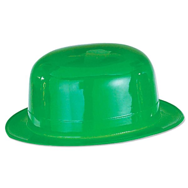 Bowler Plastic Hat Green Novelties Parties Direct Ltd